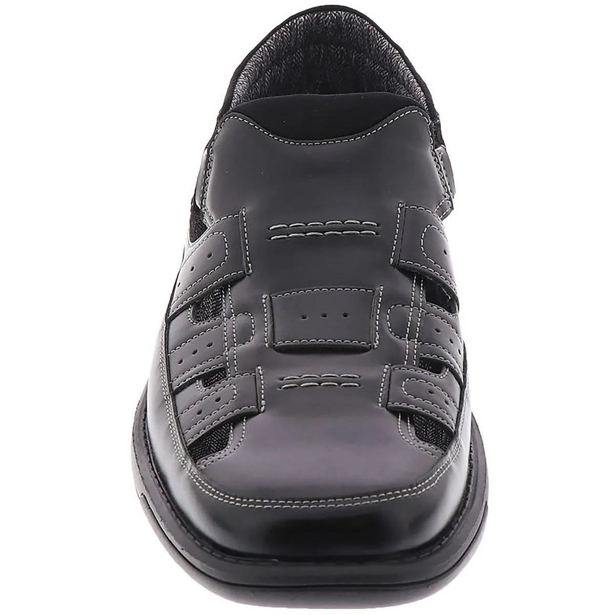 SEBRING Mens Faux Leather Round toe Boat Shoes