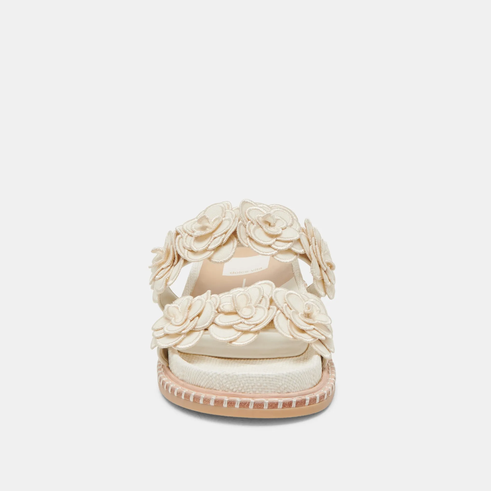 SHERLA SANDALS WHITE RAFFIA