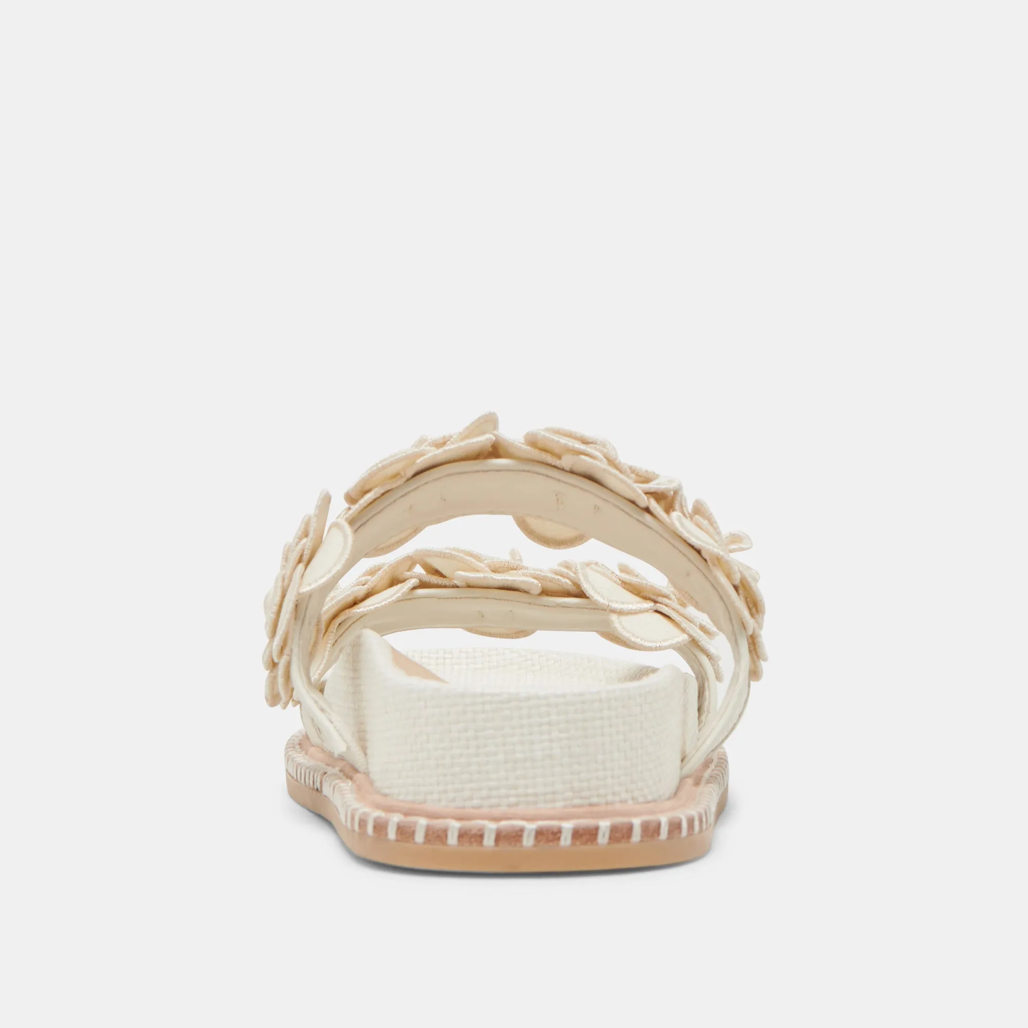 SHERLA SANDALS WHITE RAFFIA