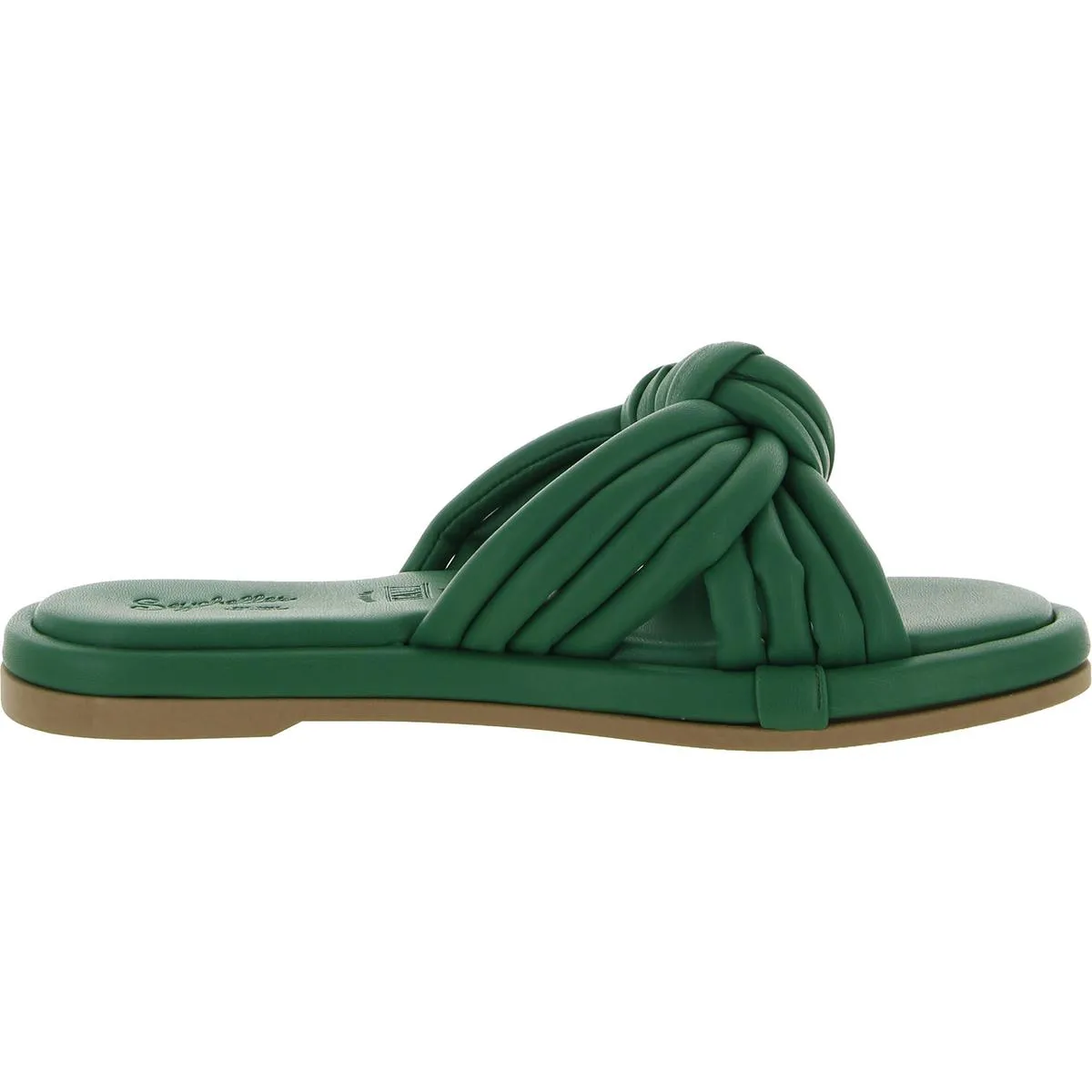 Simply The Best Womens Slip On Open Toe Slide Sandals