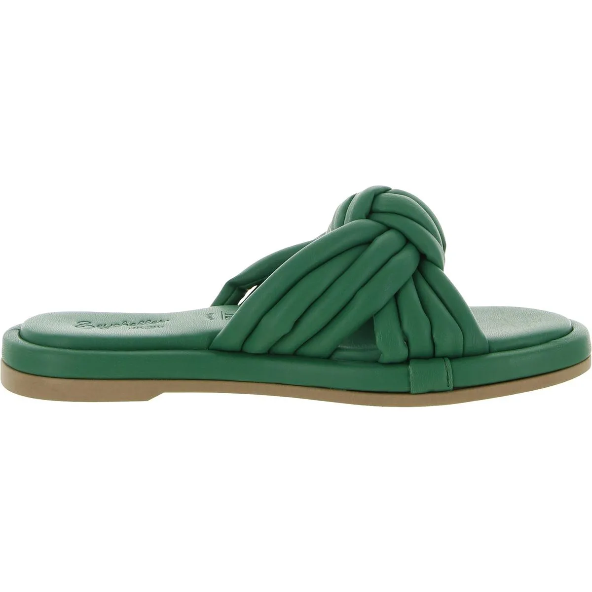 Simply The Best Womens Slip On Open Toe Slide Sandals