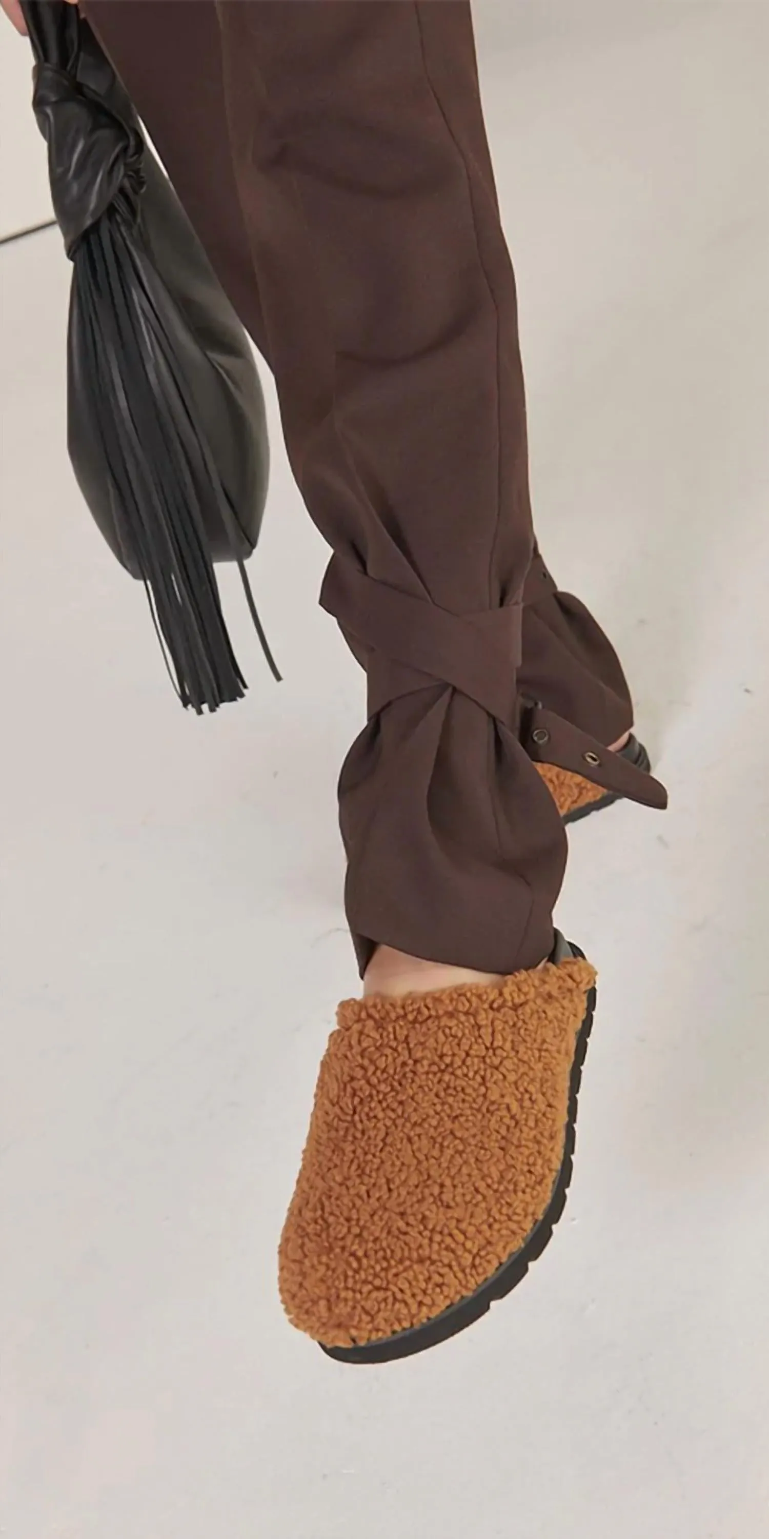 Slip-On Faux Fur Loafer In Brown