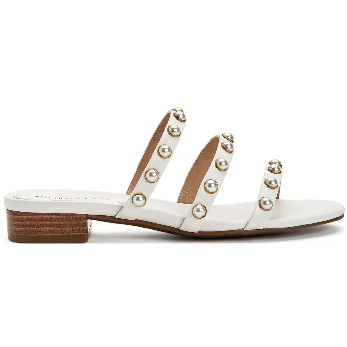 Soraya Womens Faux Leather Slip On Mule Sandals