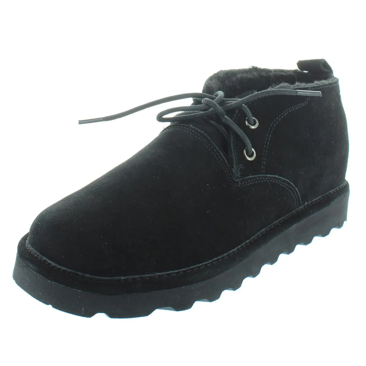Spencer Mens Suede Wool Lined Chukka Boots