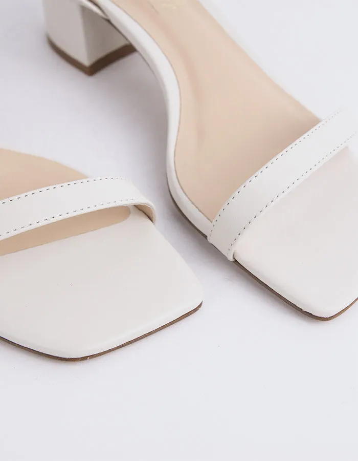 Spirea Off White Leather