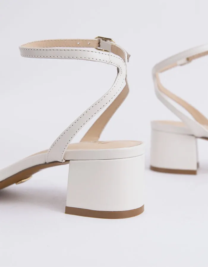 Spirea Off White Leather