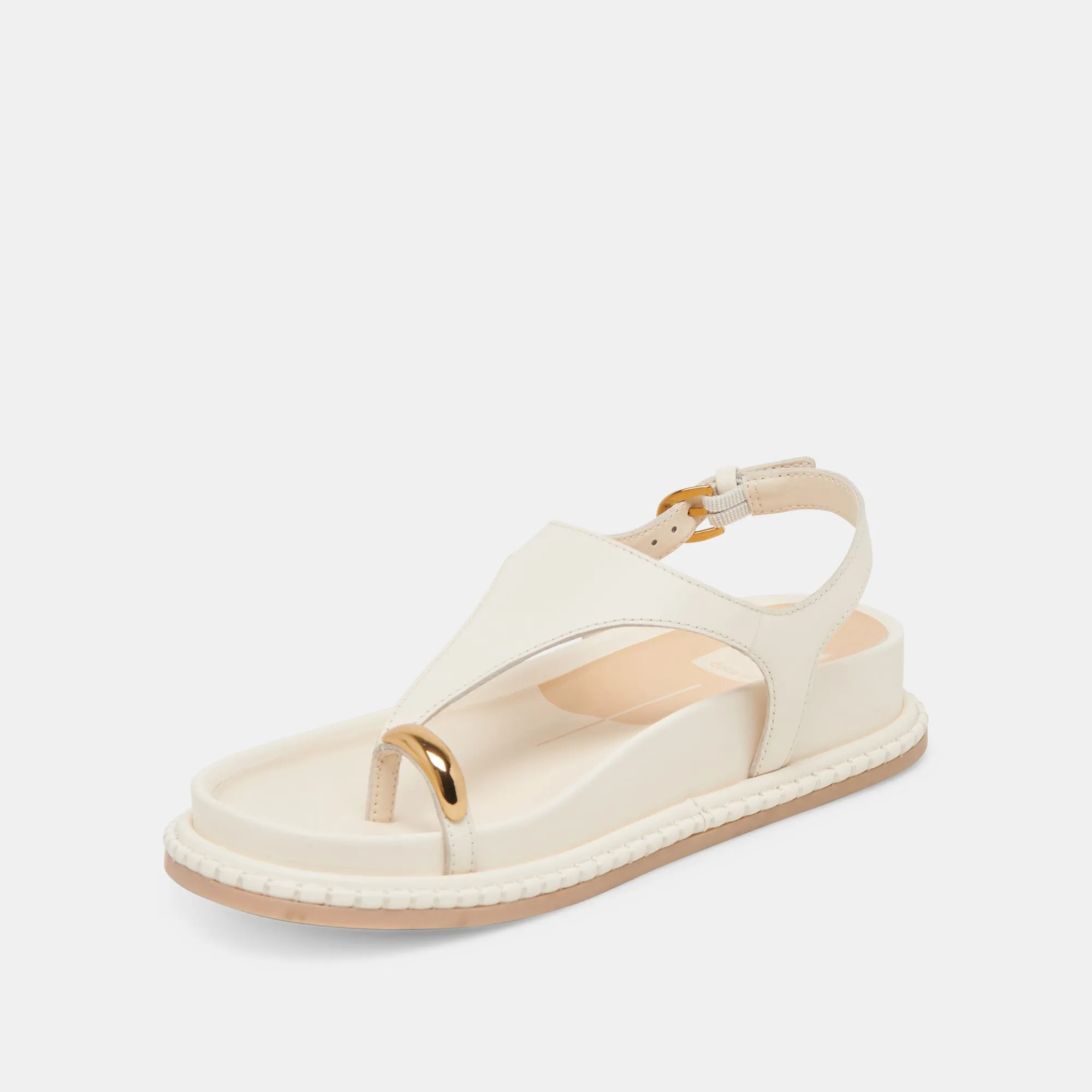 STEFAN SANDALS OFF WHITE LEATHER