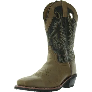 Stillwater Mens Embroidered Leather Cowboy, Western Boots