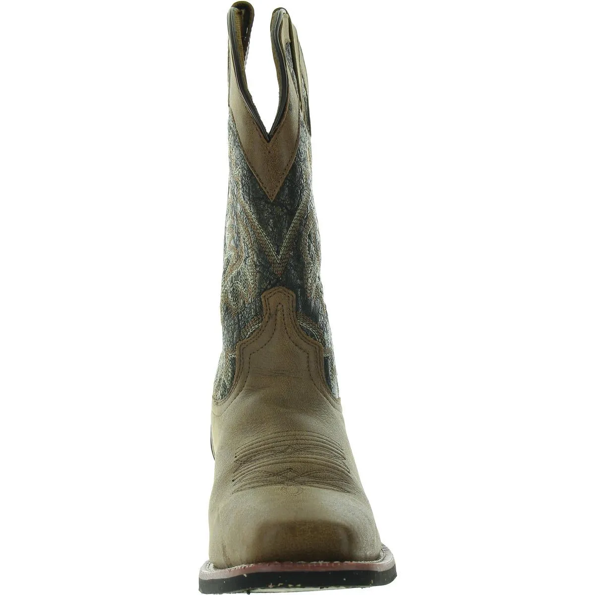 Stillwater Mens Embroidered Leather Cowboy, Western Boots
