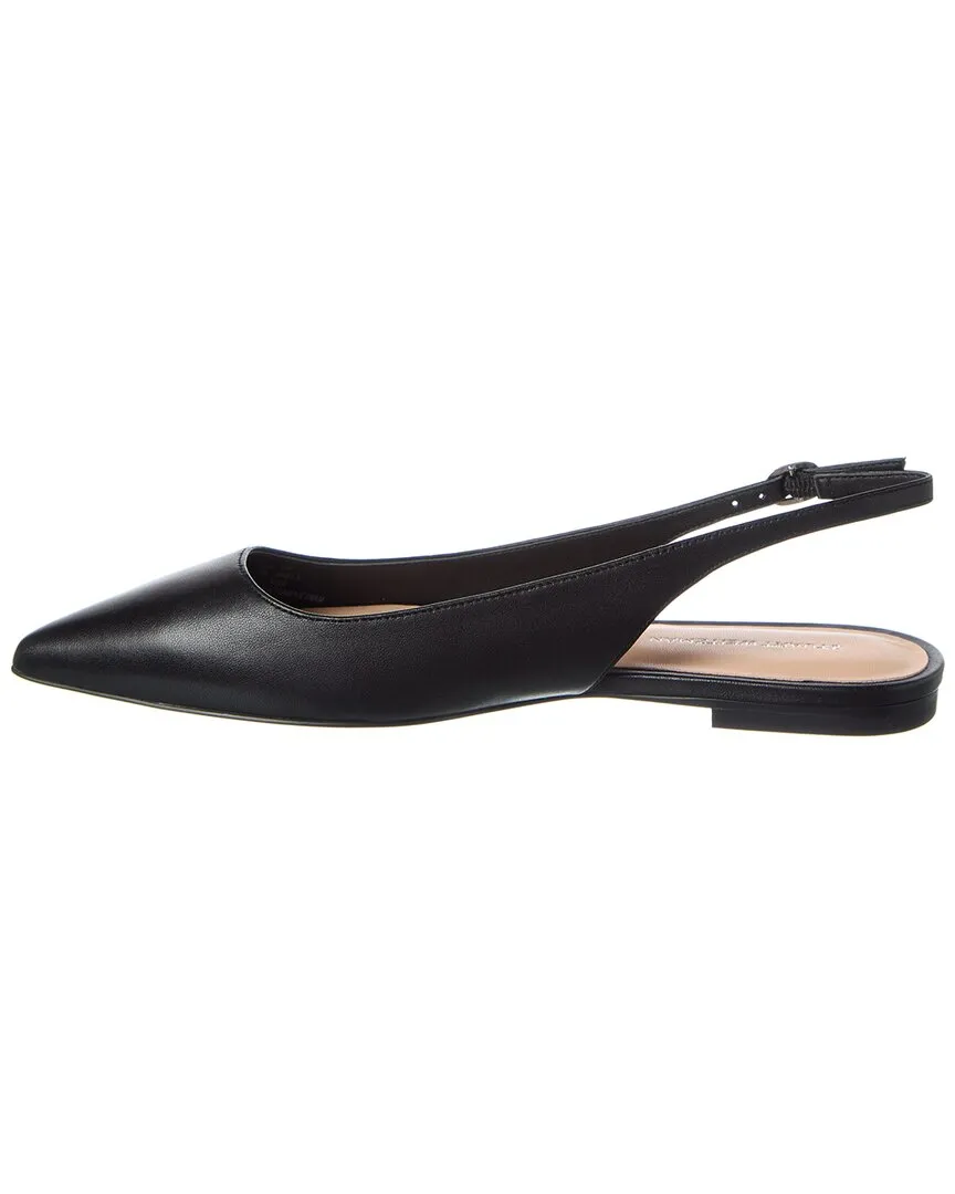Stuart Weitzman Mara Leather Slingback Flat