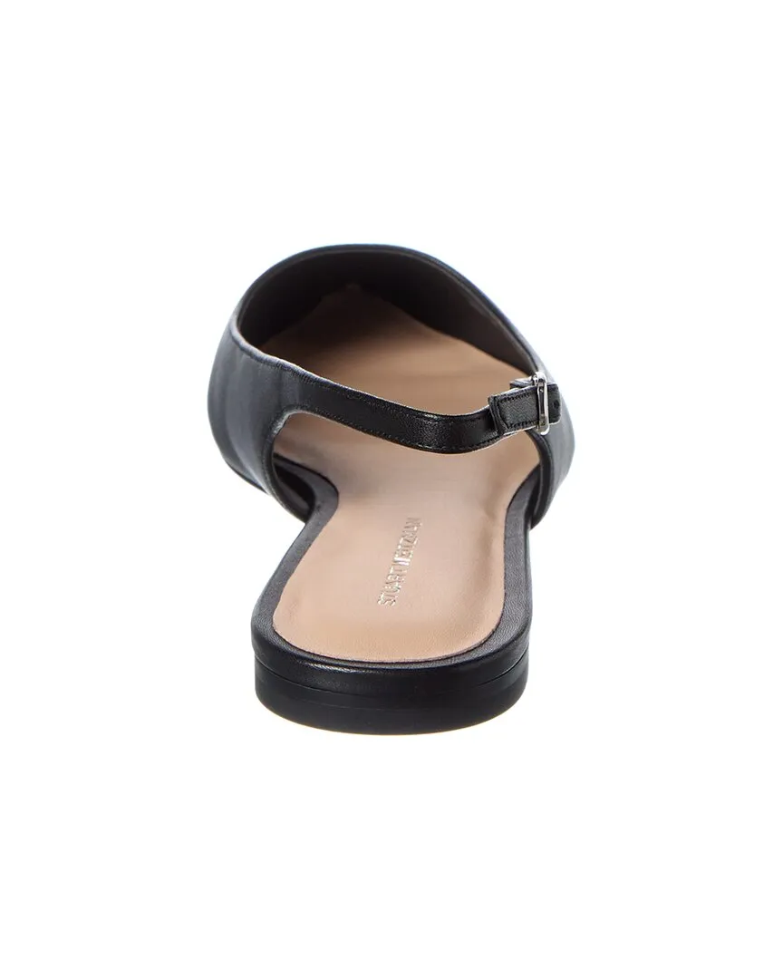 Stuart Weitzman Mara Leather Slingback Flat