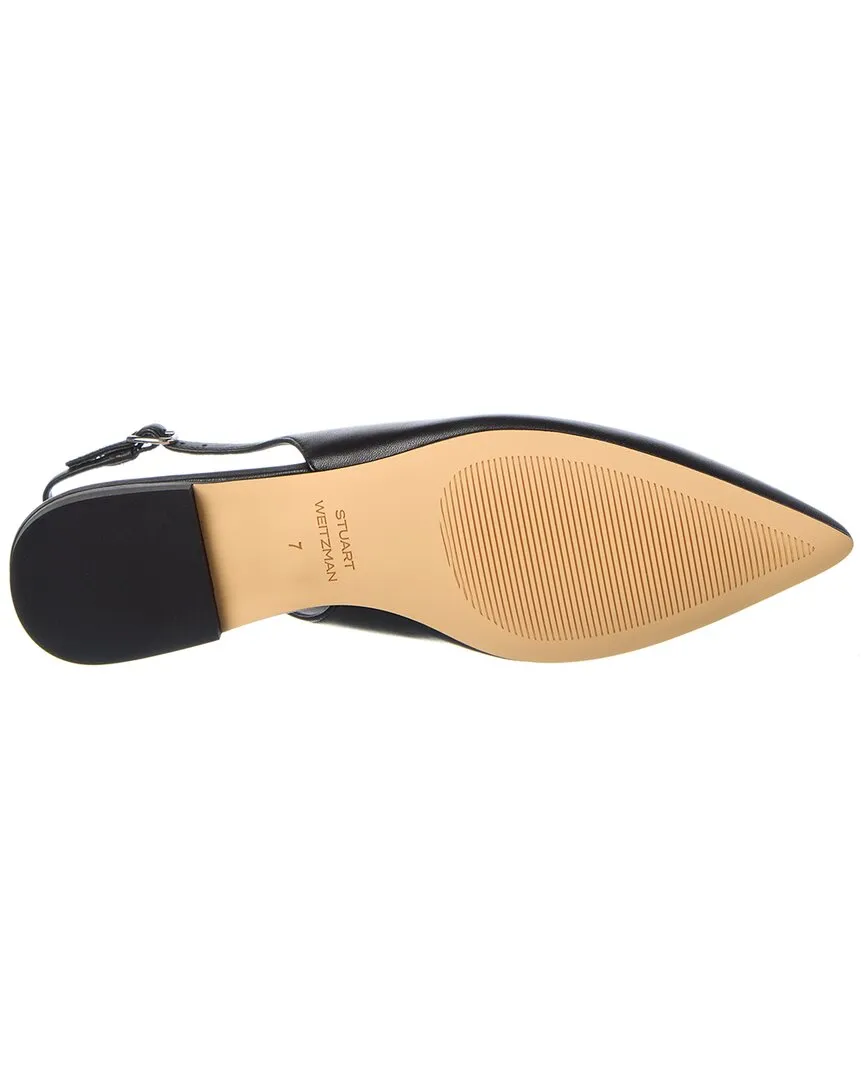 Stuart Weitzman Mara Leather Slingback Flat