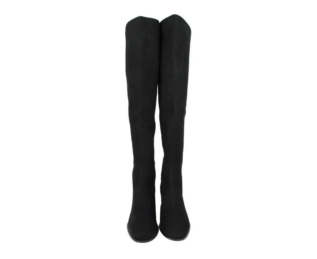 Stuart Weitzman Women's Mid Suede With Elastic Back Knee Boot