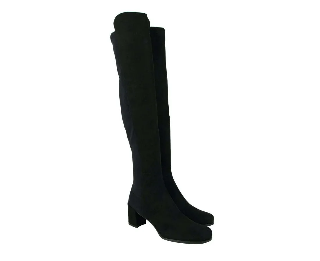 Stuart Weitzman Women's Mid Suede With Elastic Back Knee Boot