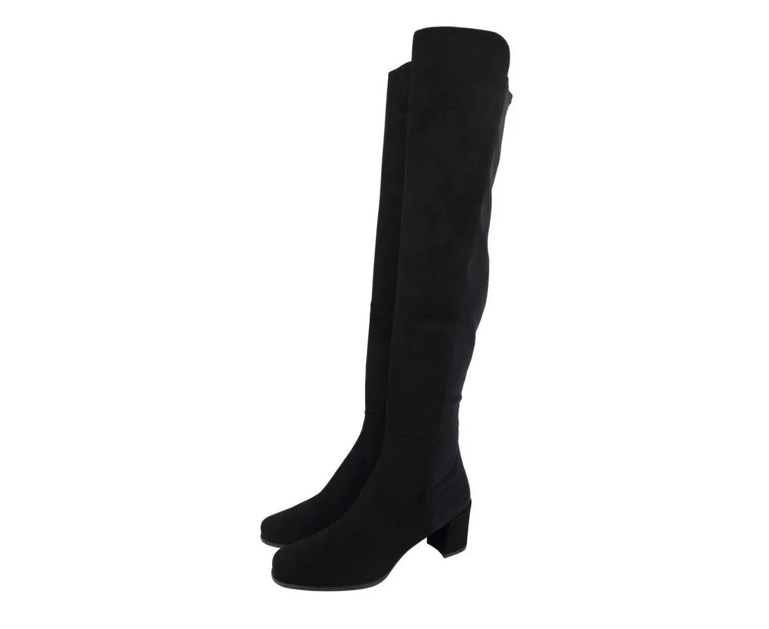 Stuart Weitzman Women's Mid Suede With Elastic Back Knee Boot