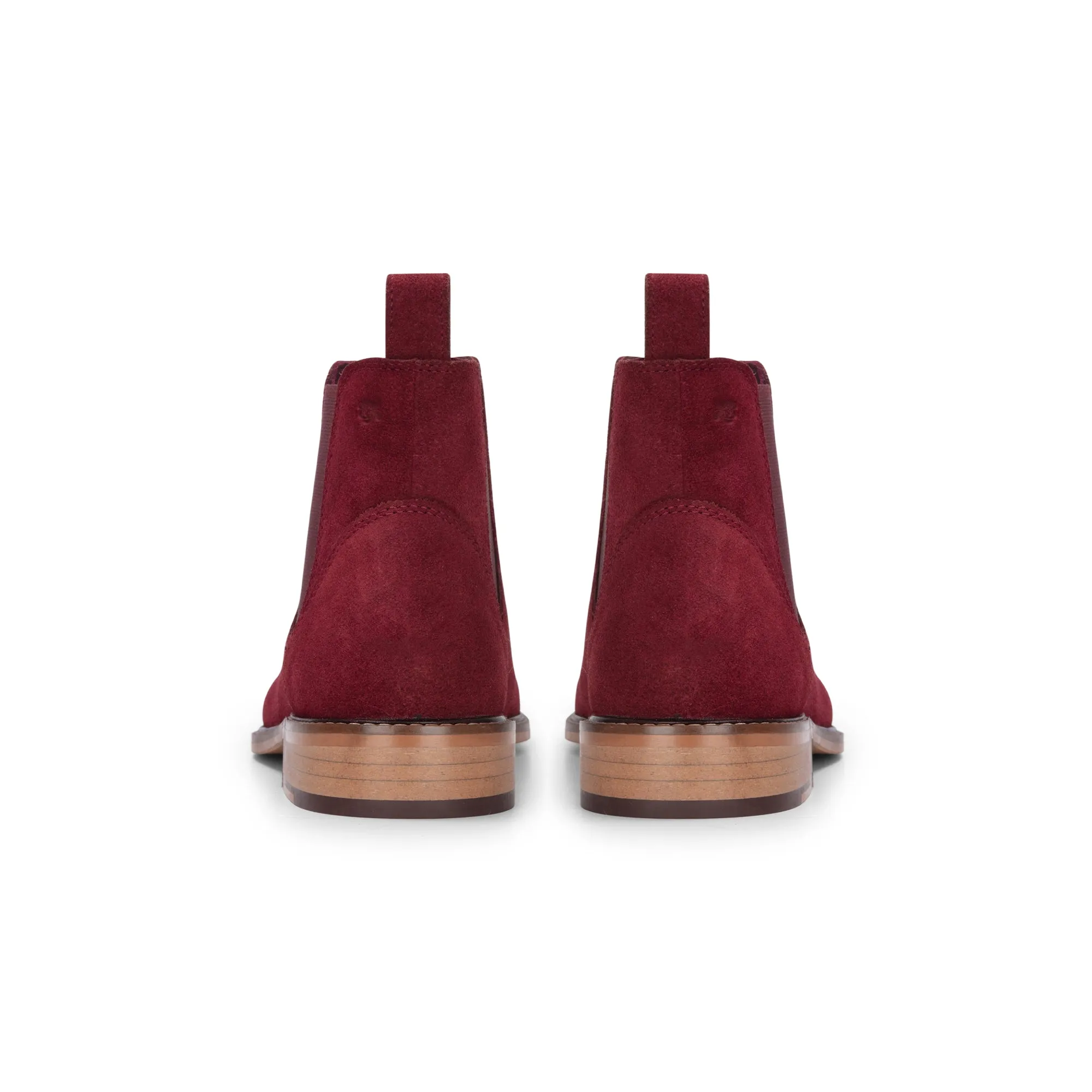 Suede Leather Slip On Chelsea Ankle Boots