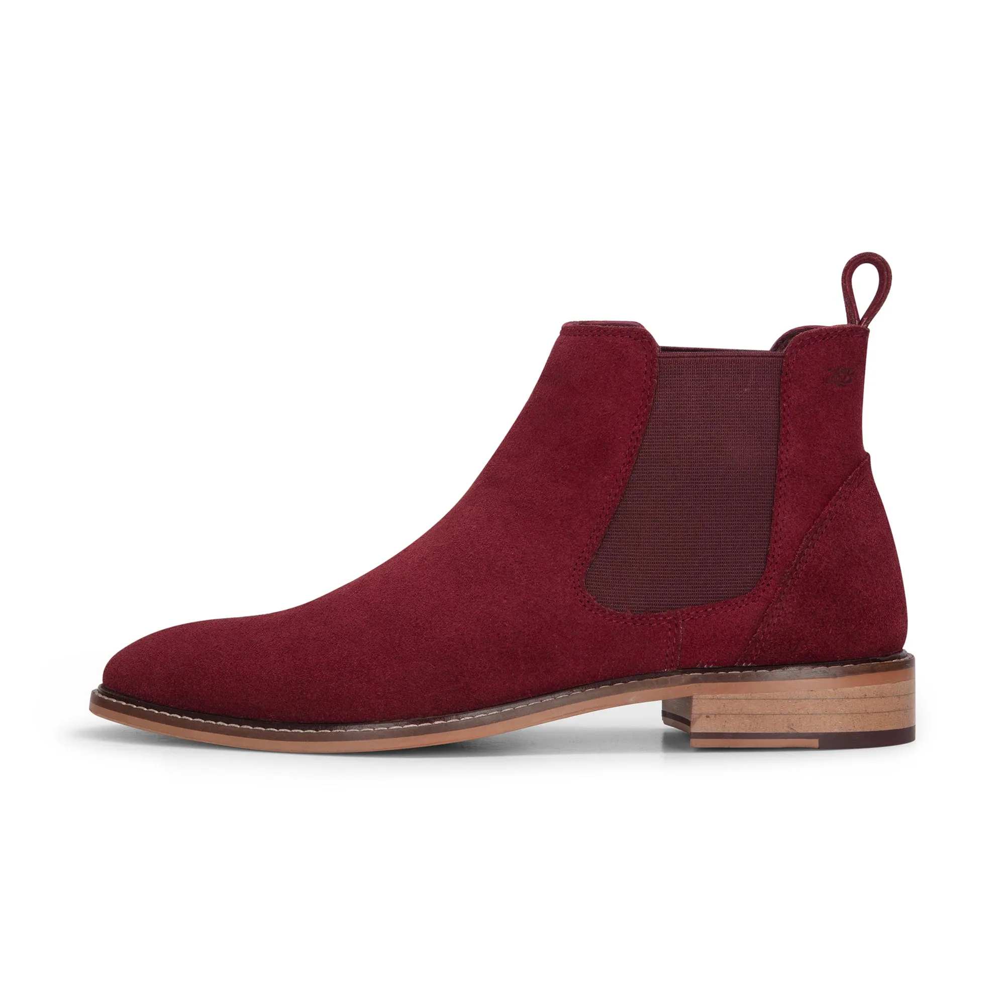 Suede Leather Slip On Chelsea Ankle Boots