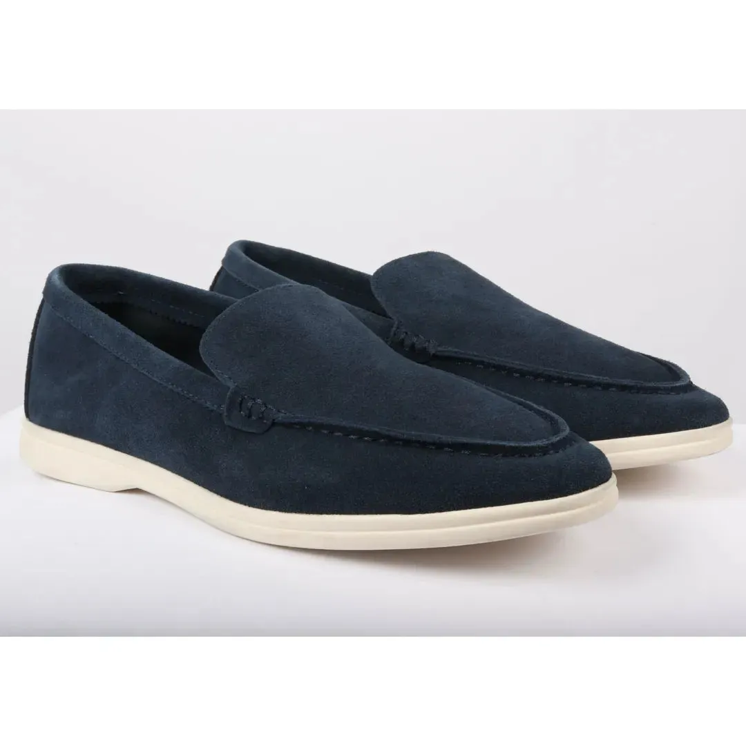 Suede Slip On Comfort Fit Loafers