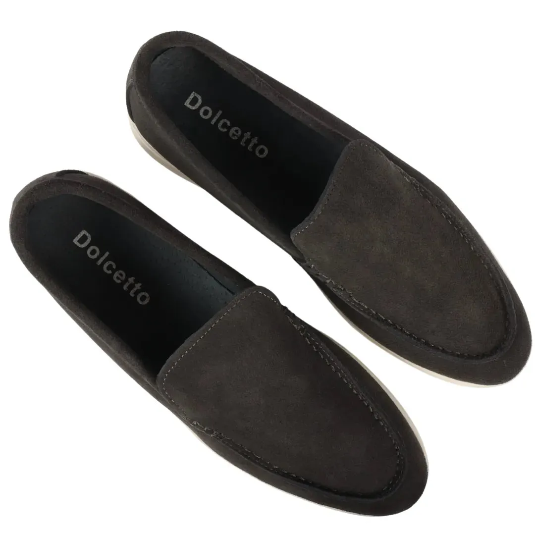 Suede Slip On Comfort Fit Loafers