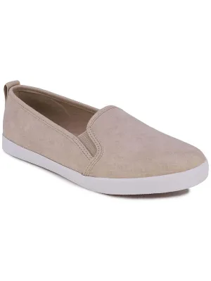 Sunchaser Womens Faux Leather Low-Top Slip-On Sneakers
