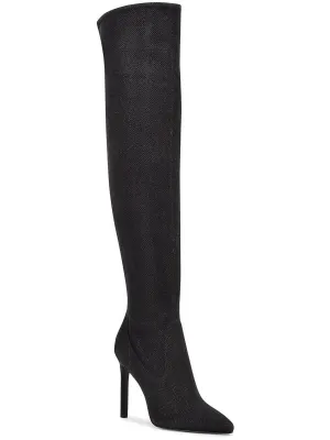 Tacy 3 Womens Faux leather Side Zip Over-The-Knee Boots