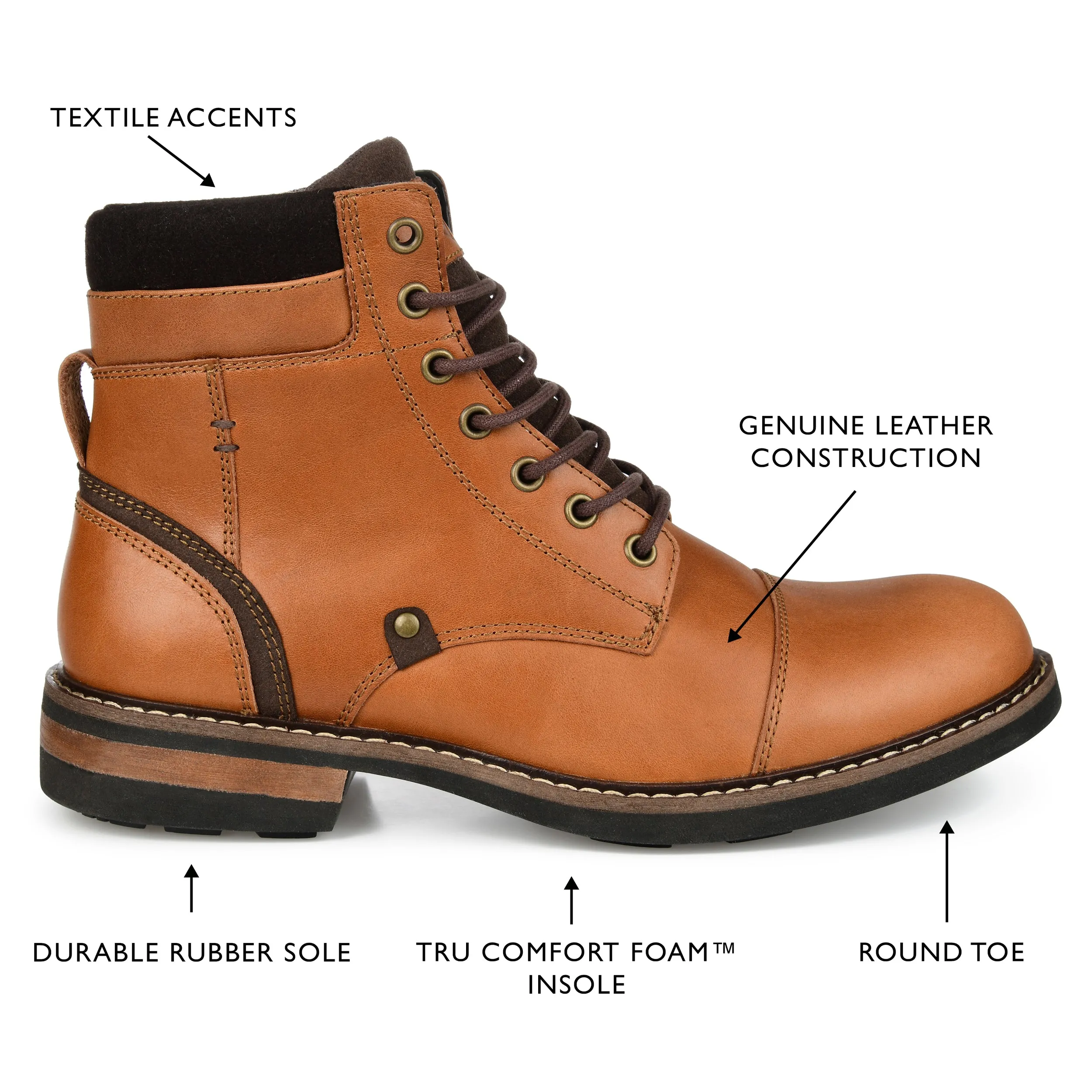Territory Yukon Wide Width Cap Toe Ankle Boot