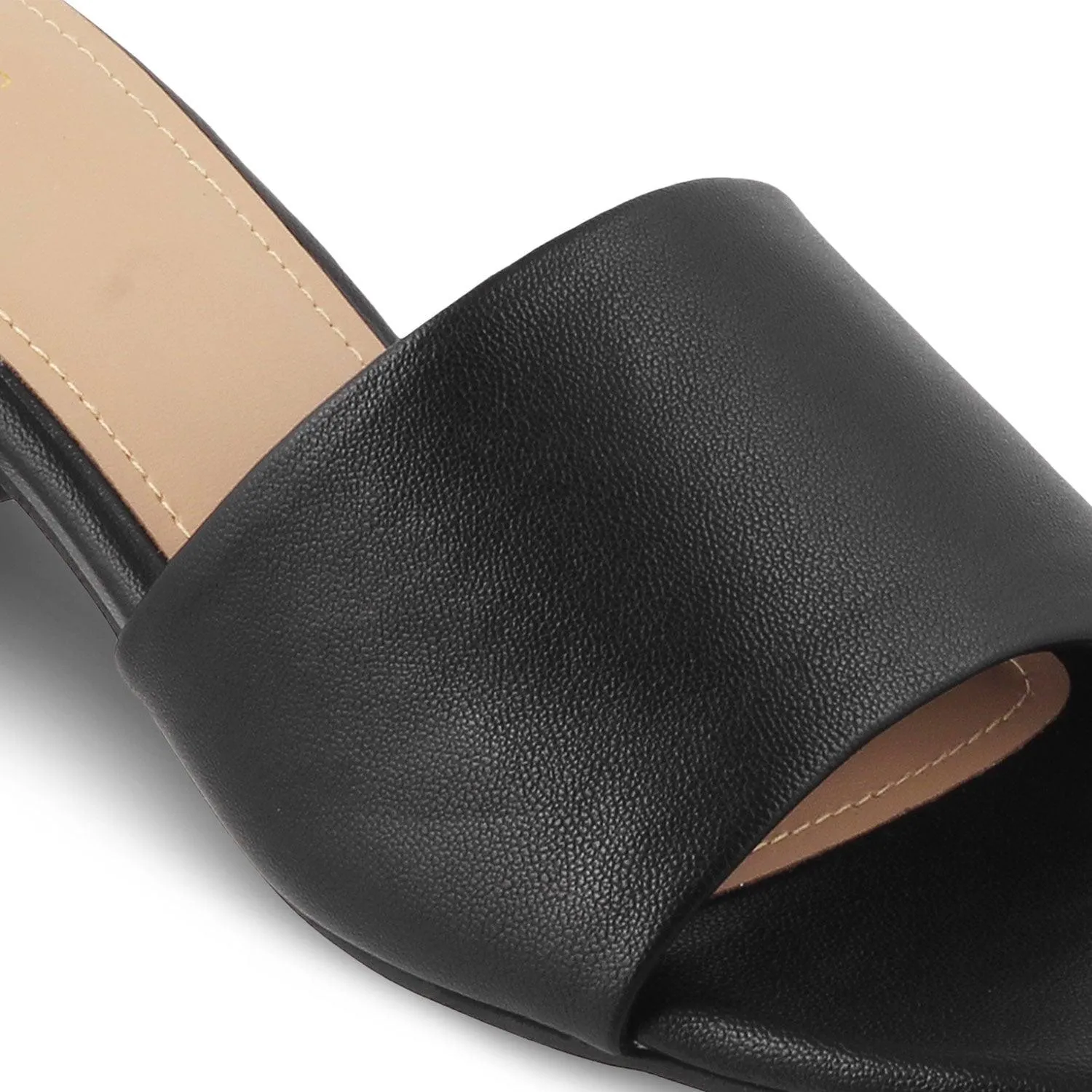 The Barie Black Women's Casual Block Heel Sandals Tresmode