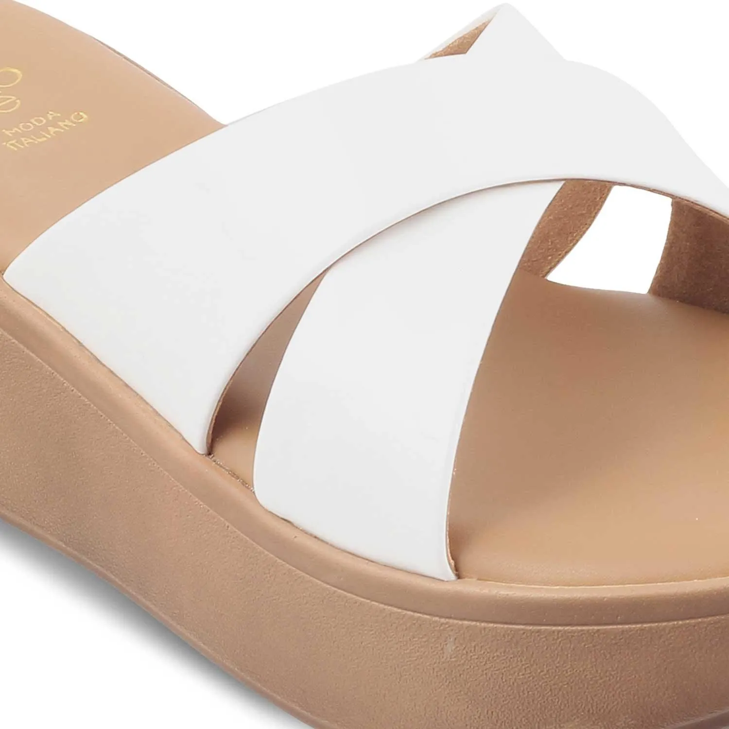 The Simedge White Women's Dress Wedge Sandals Tresmode