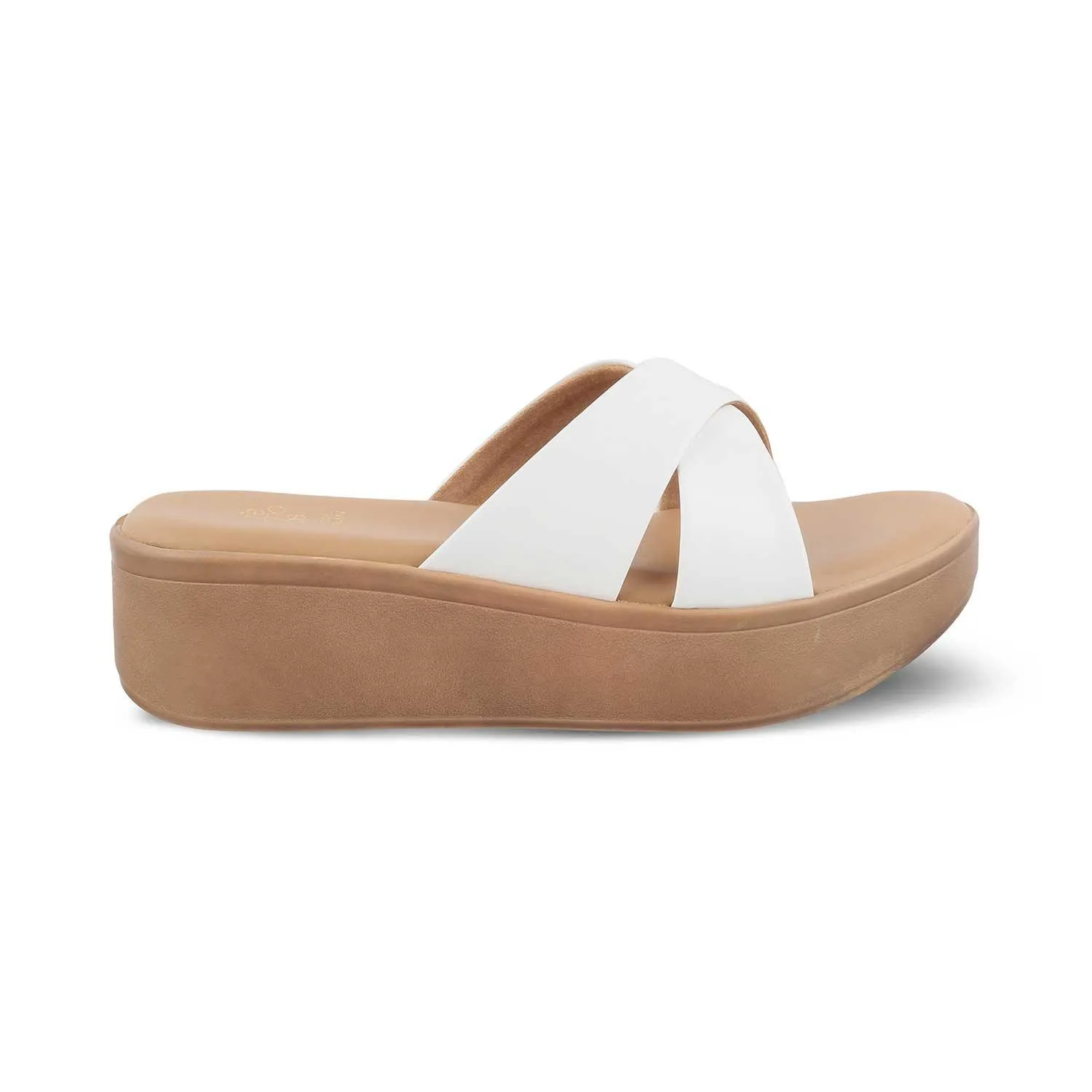 The Simedge White Women's Dress Wedge Sandals Tresmode