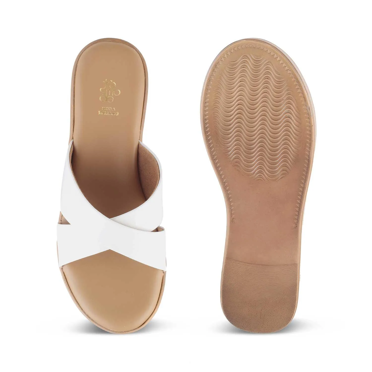 The Simedge White Women's Dress Wedge Sandals Tresmode