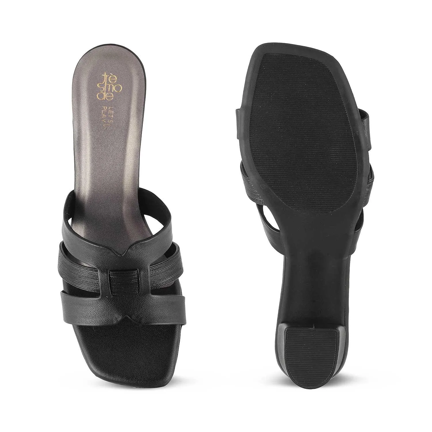 The Tosilo Black Women's Dress Block Heel Sandals Tresmode