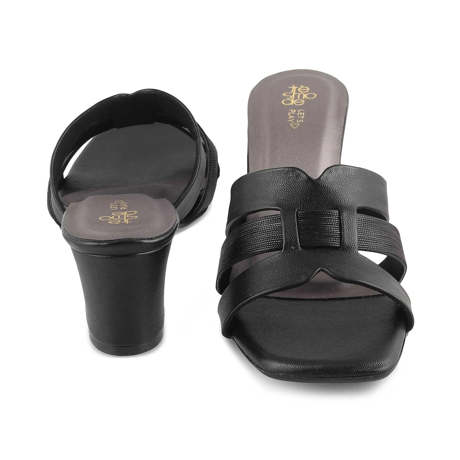 The Tosilo Black Women's Dress Block Heel Sandals Tresmode