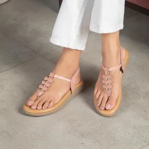 The Velencia TMS-3 Pink Women's Casual Flats Tresmode