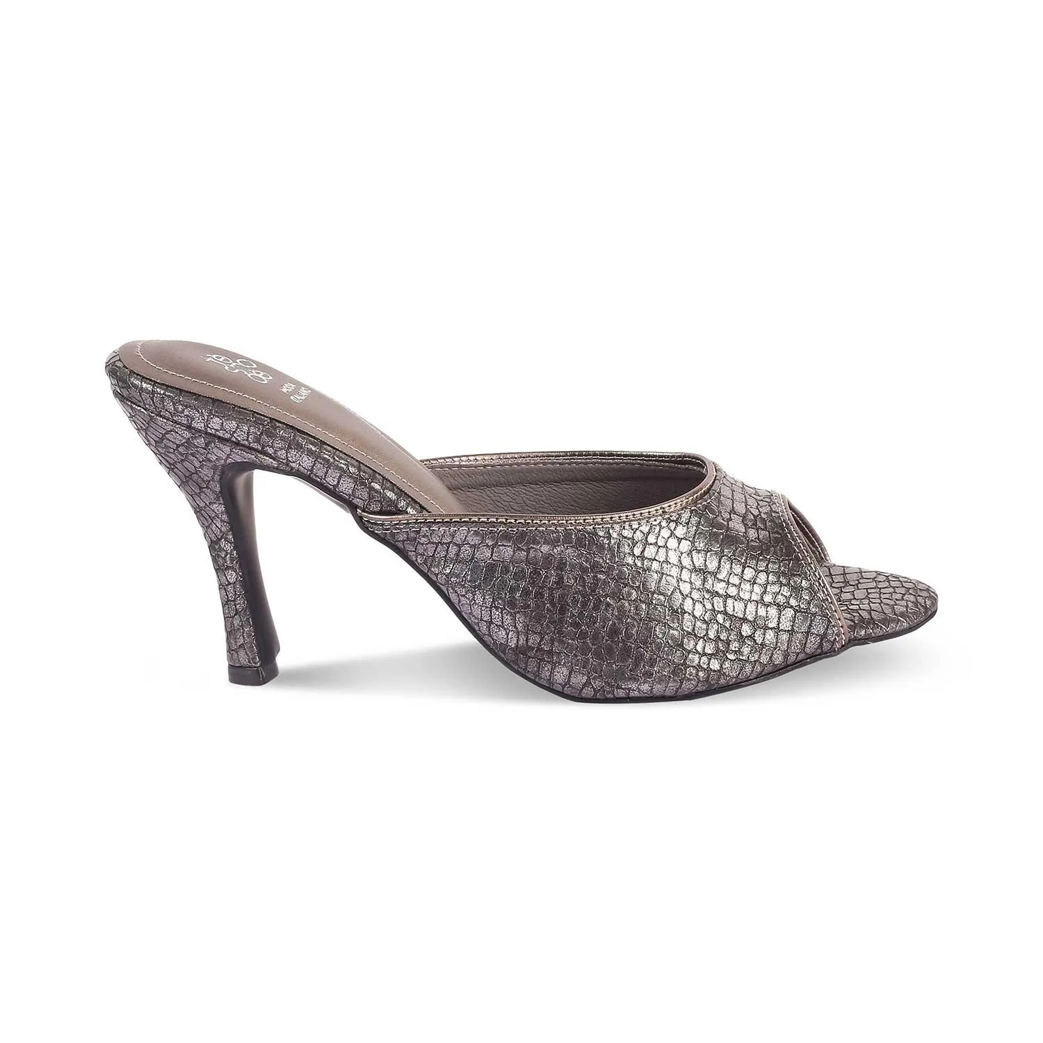 The Viktorika Pewter Women's Dress Heel Sandals Tresmode