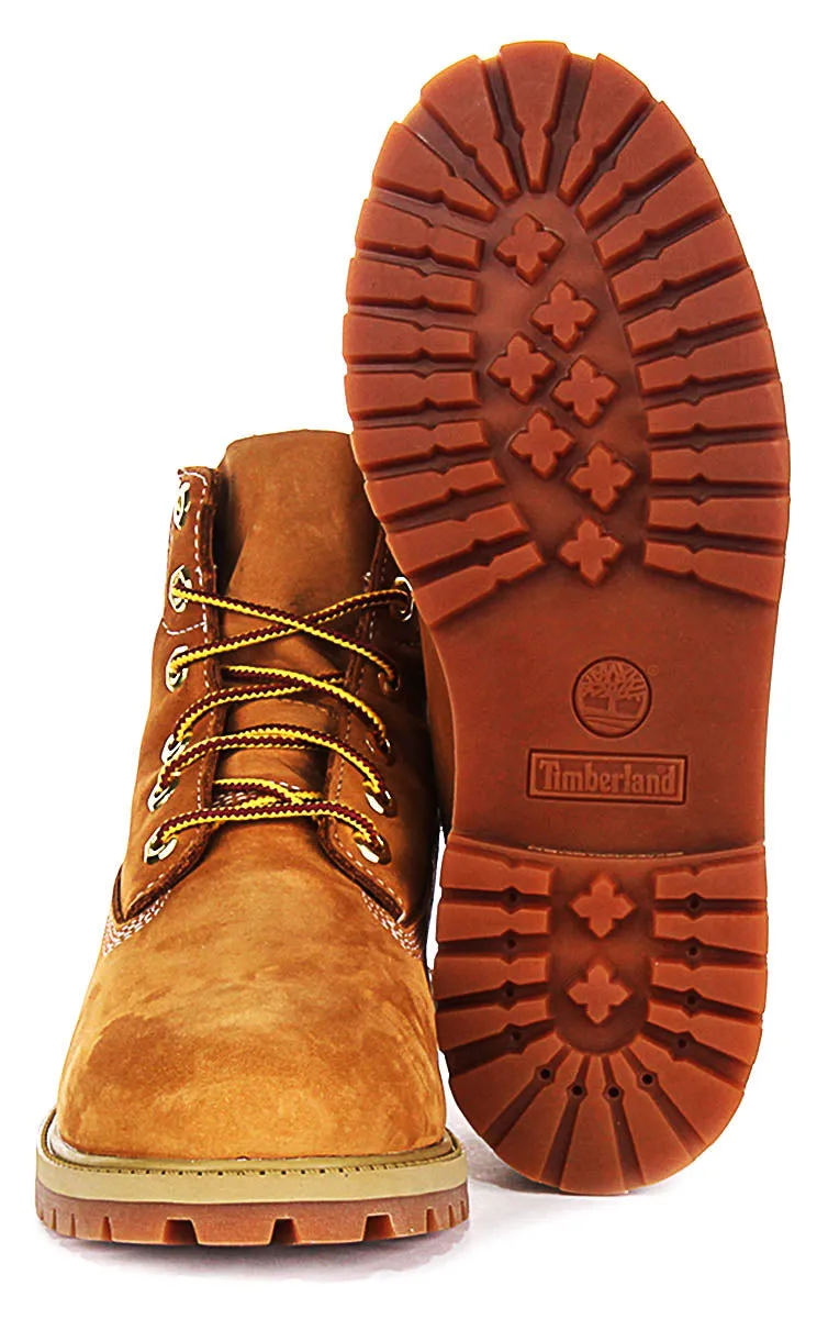 Timberland 12909 6inch Waterproof Boot In Wheat For Junior Shoes Timberland