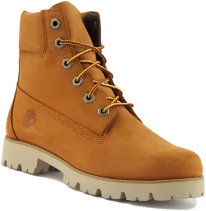 Timberland 6 inch Lace up Boot In Wheat For Women Shoes Timberland
