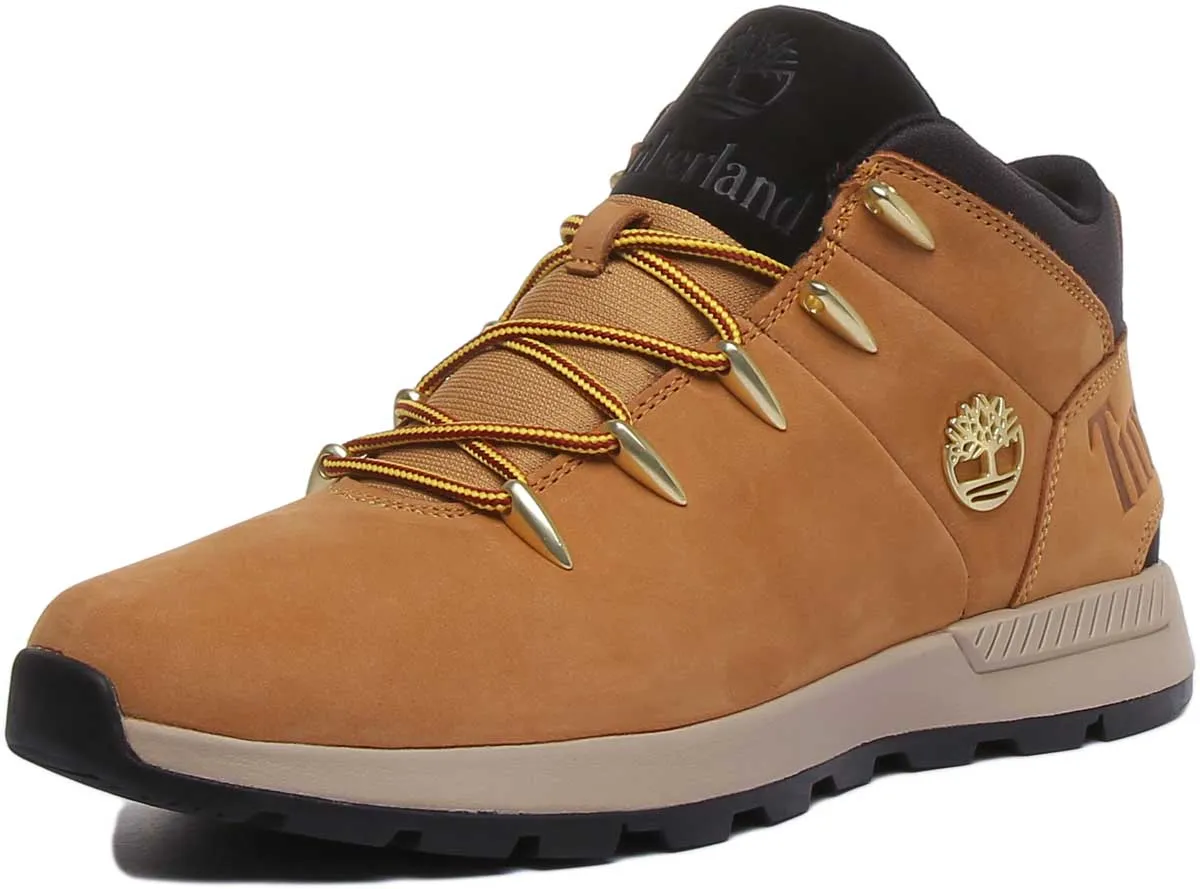 Timberland A1Xvq Sprint Trekker Mid Lace Up Boot In Wheat For Men Shoes Timberland
