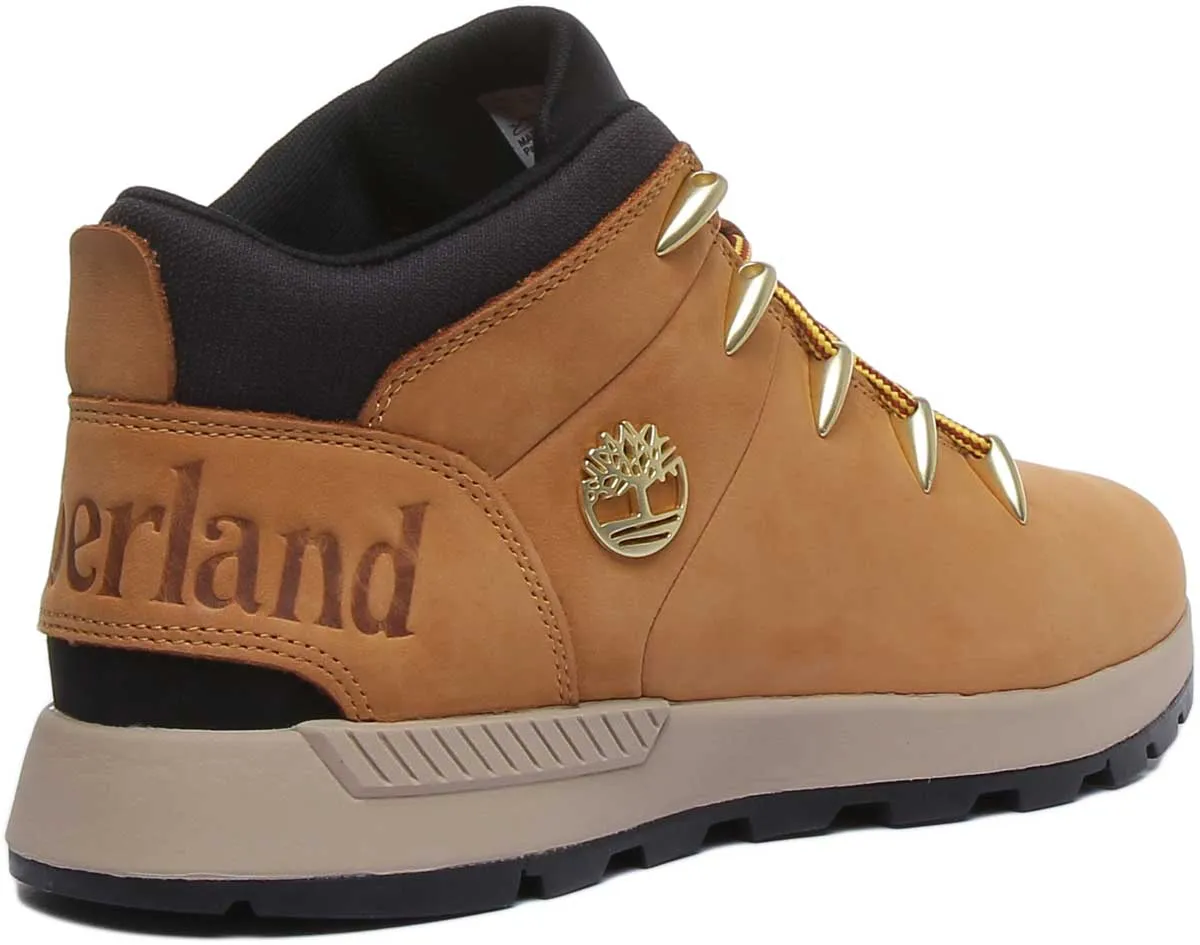 Timberland A1Xvq Sprint Trekker Mid Lace Up Boot In Wheat For Men Shoes Timberland