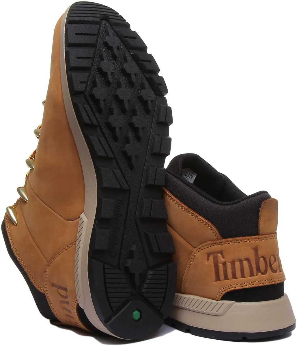Timberland A1Xvq Sprint Trekker Mid Lace Up Boot In Wheat For Men Shoes Timberland