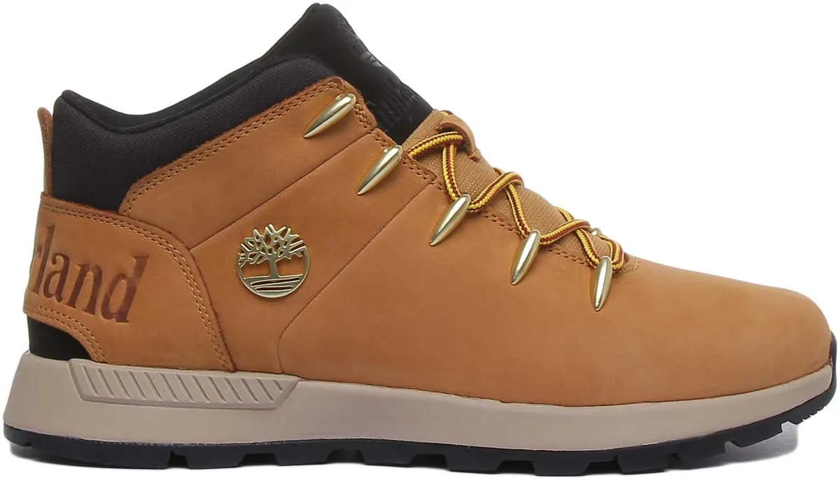 Timberland A1Xvq Sprint Trekker Mid Lace Up Boot In Wheat For Men Shoes Timberland