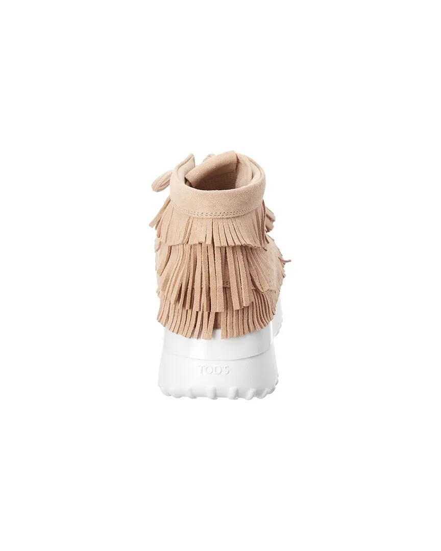 TODs Fringe Suede Sneaker