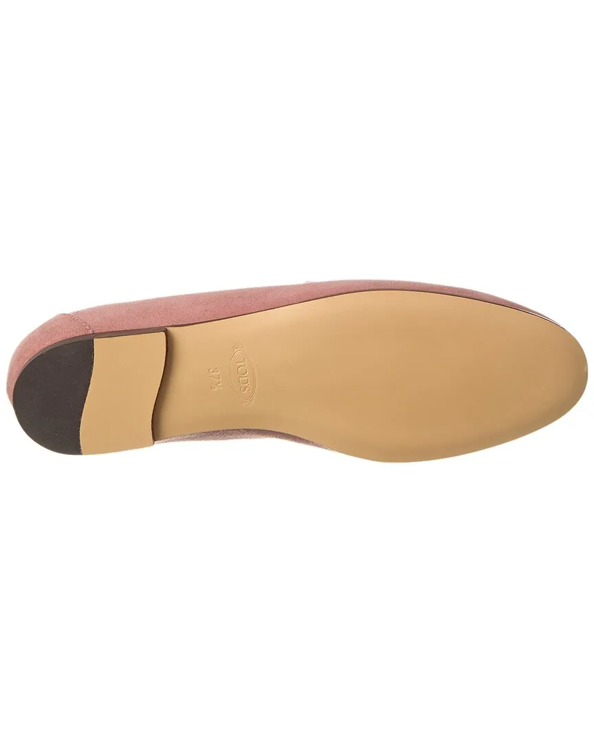 TOD��s Kate Suede & Leather Loafer