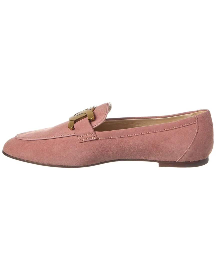 TOD��s Kate Suede & Leather Loafer