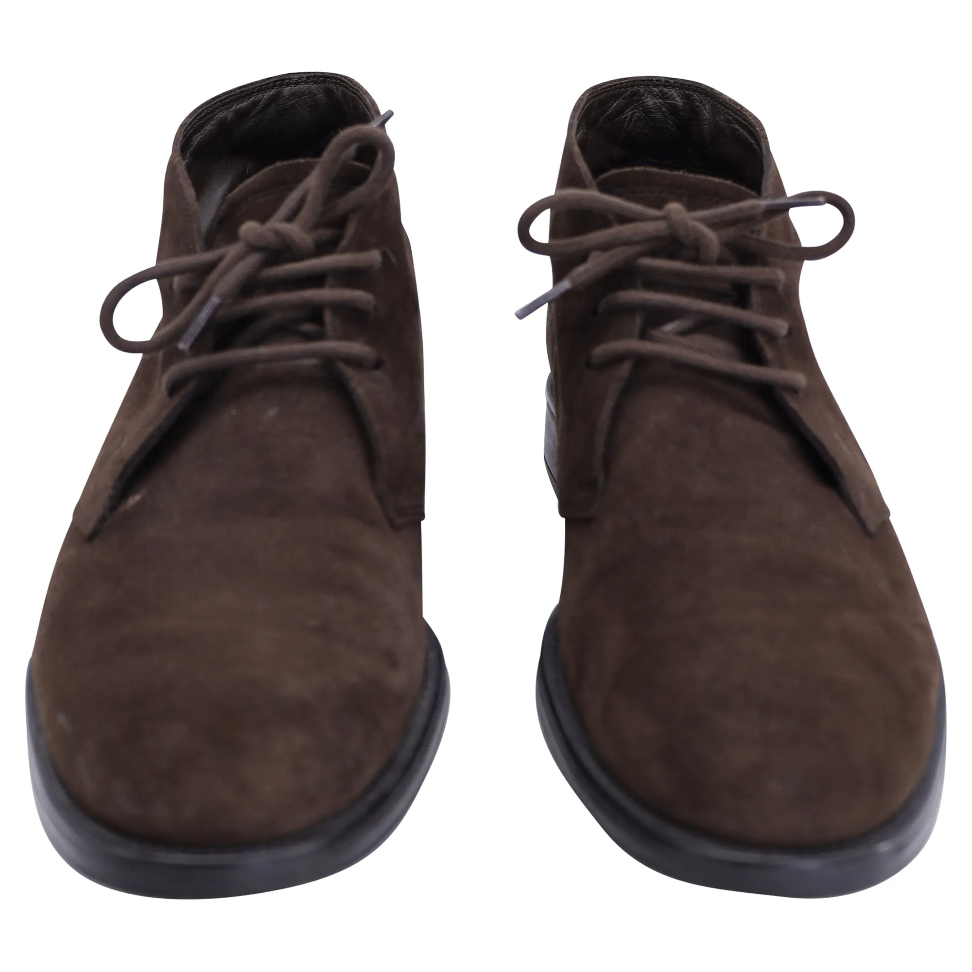 Tod's Lace-Up Boots in Brown Suede
