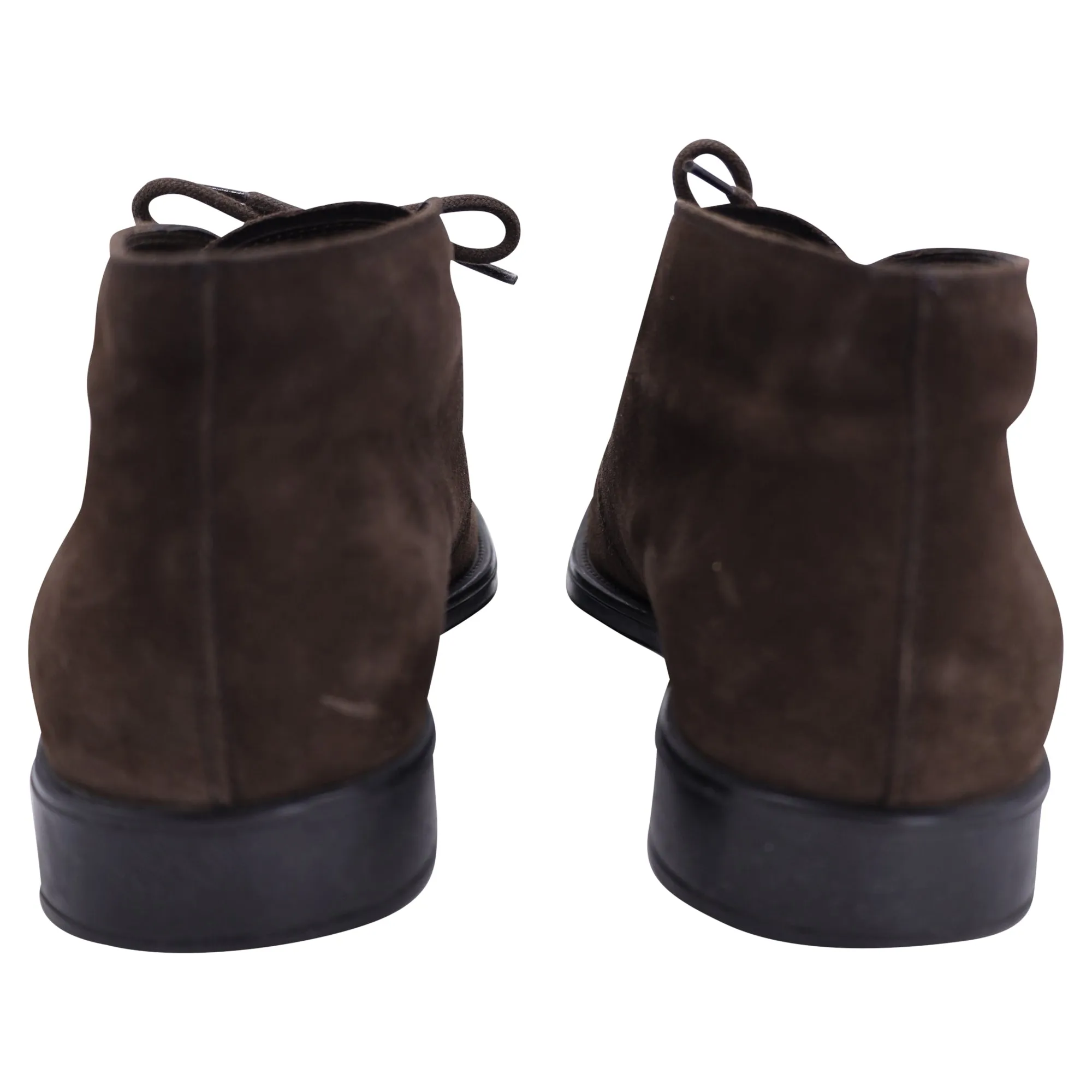 Tod's Lace-Up Boots in Brown Suede