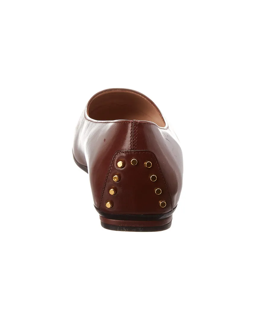 TODs Leather Ballerina Flat
