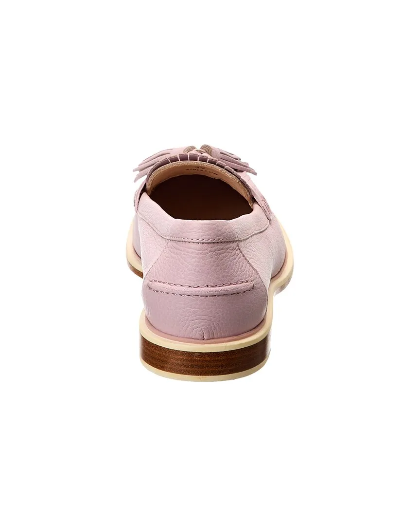 TOD’s Logo Fringed Leather Loafer