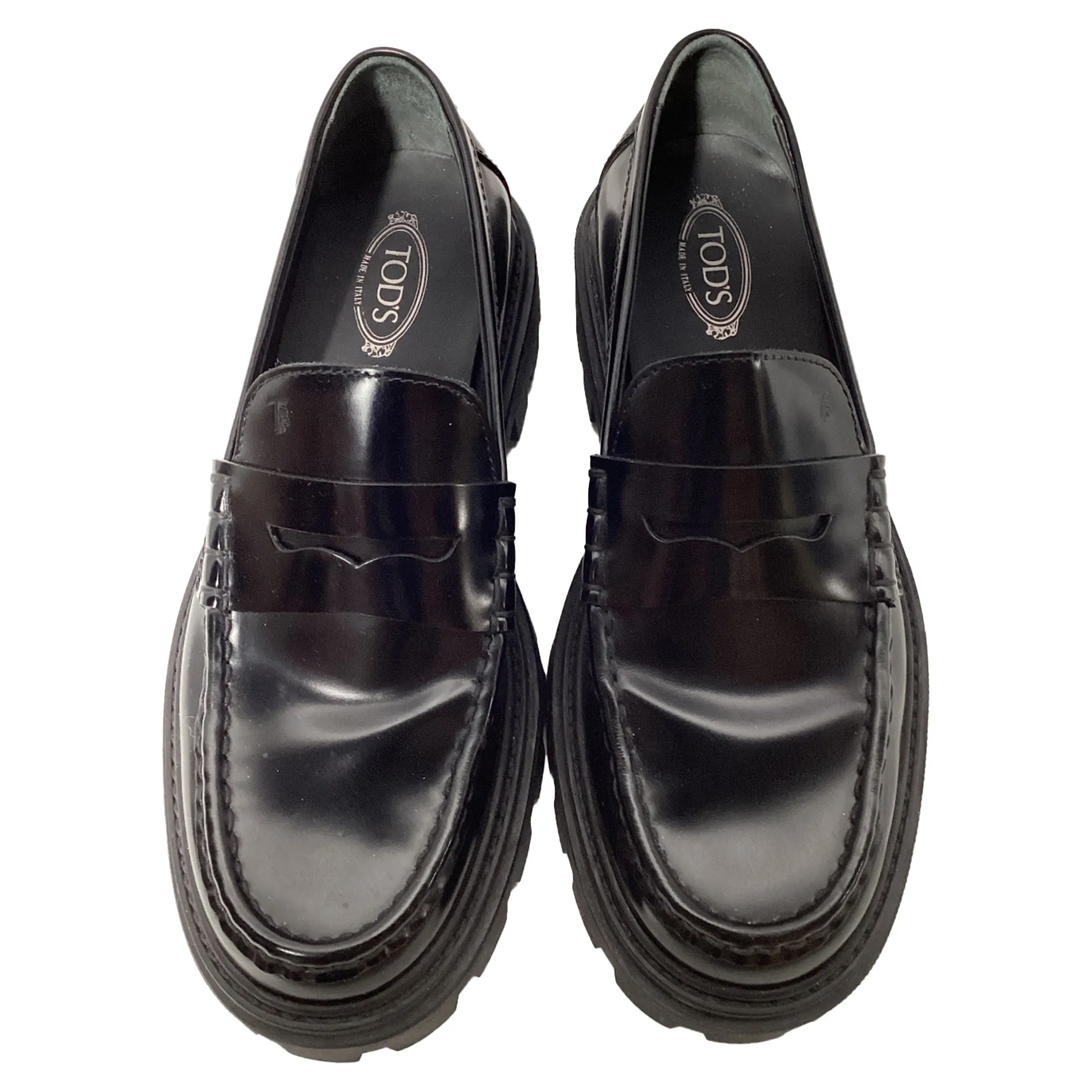 Tod's Penny Loafers in Black Leather