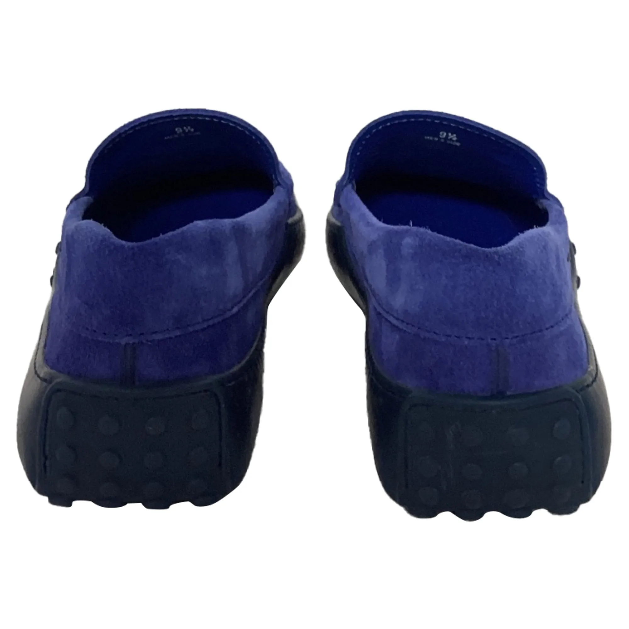 Tod's Slip-On Loafers in Blue Suede