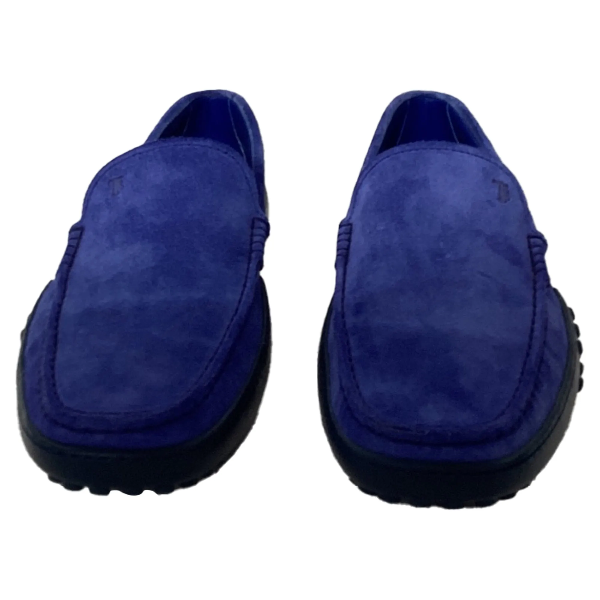 Tod's Slip-On Loafers in Blue Suede